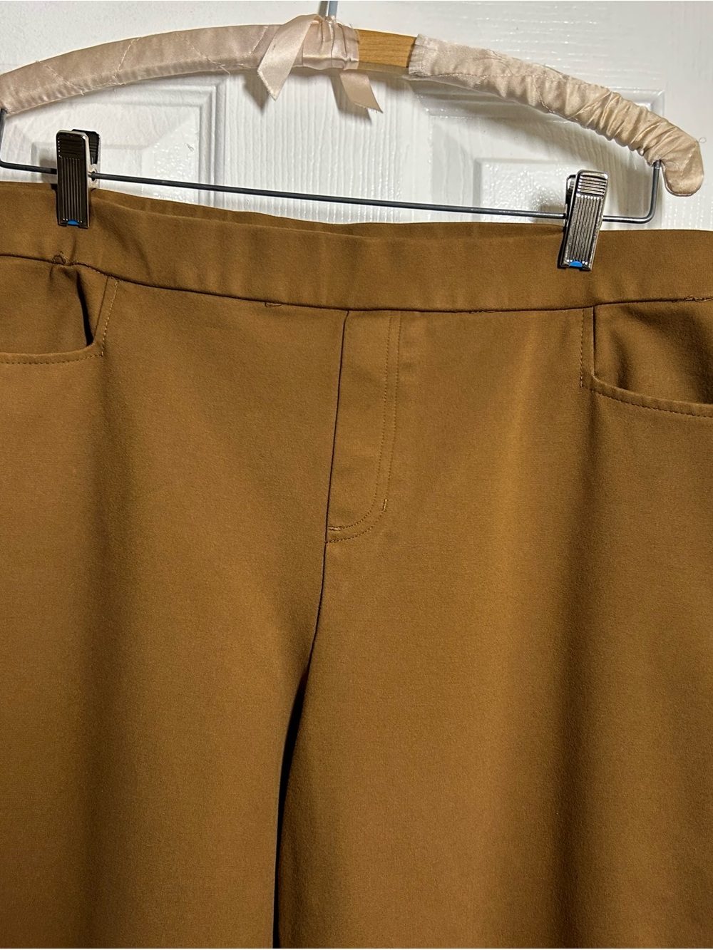 Susan Graver Brown Stretch Knit Top with Label office wear, going out, career